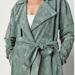 Free people suede trench coat